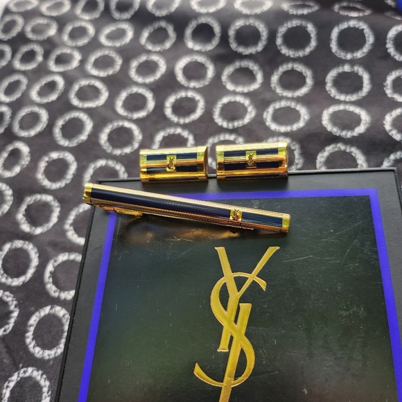 YSL Cufflinks set almost Brandnew Authentic #06 - Picture 7 of 7